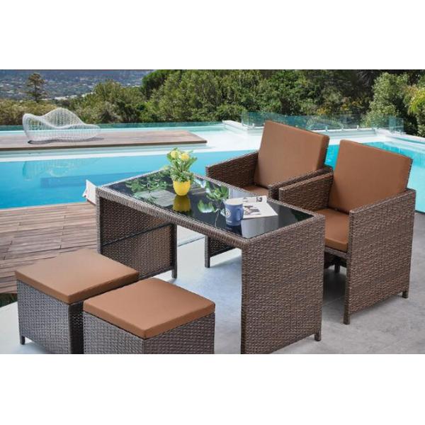 Leisure Modern PE Rattan Chair and table sets Aluminium Outdoor Garden wicker Chair