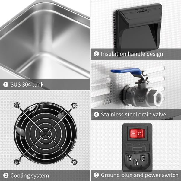 15L 480W Ultrasonic Bath Cleaner For PCB Parts