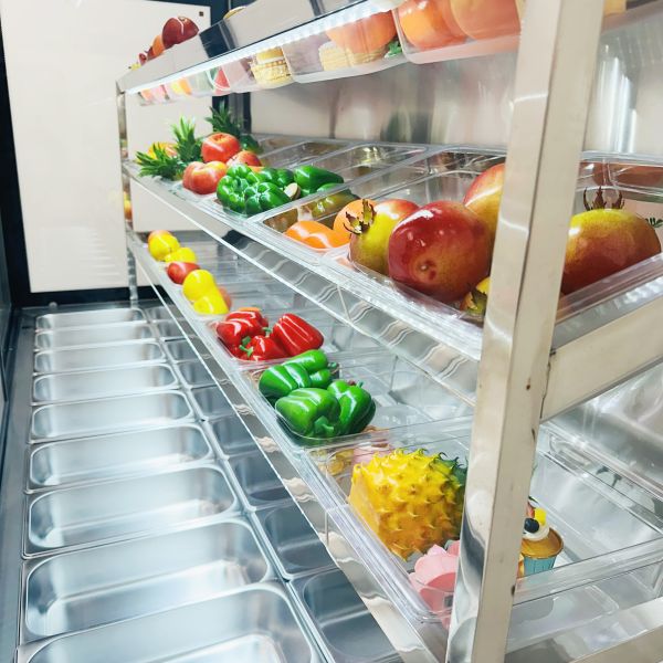 Hotpot Commercial Showcase Refrigerator Multi Deck Display Chiller