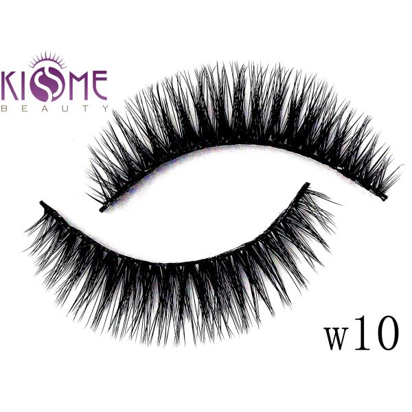 Handmade Faux Mink Eyelashes Durable 3D Silk Lashes Custom Packaging