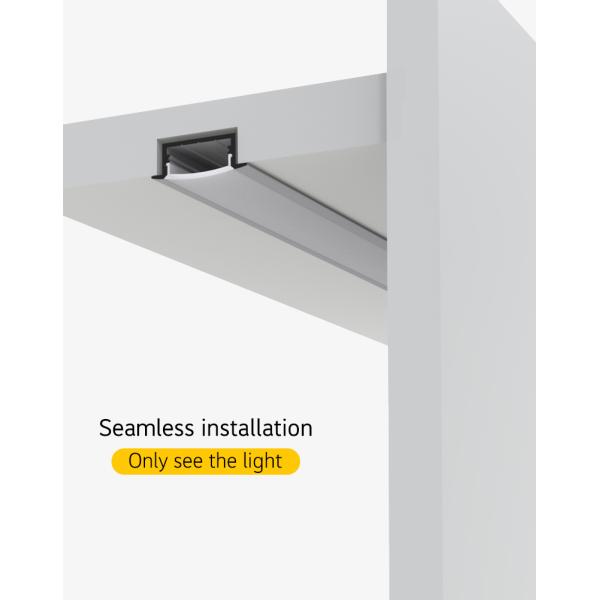 Wall Lighting Recessed LED Strip Profile 1m 2m 3m Length For Wardrobes wine cabinets