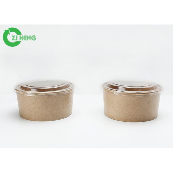 Bacias resistentes do alimento do papel de embalagem da graxa descartável de Logo Printed 36oz com tampas claras