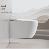 Toilette intelligente moderne contemporaine avec réservoir d'eau en céramique pour le projet de construction avec finitions métalliques