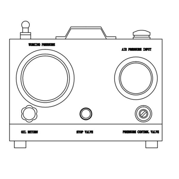 Barre liquide à haute pression pneumatique de la pression 1200 de pompes de Hpv