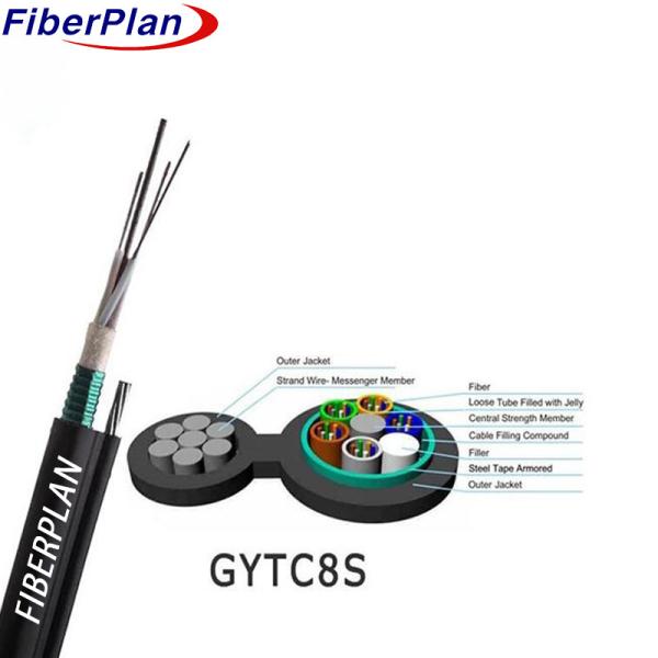 GYTC8S Cabos de fibra óptica auto-suportantes