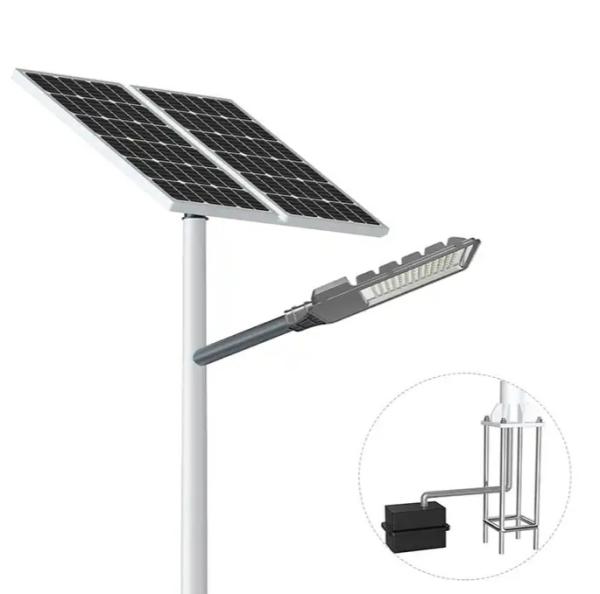 Resistente à água 90w Bateria Alimentada Luz de rua com Auto Dimming Luz solar de rua