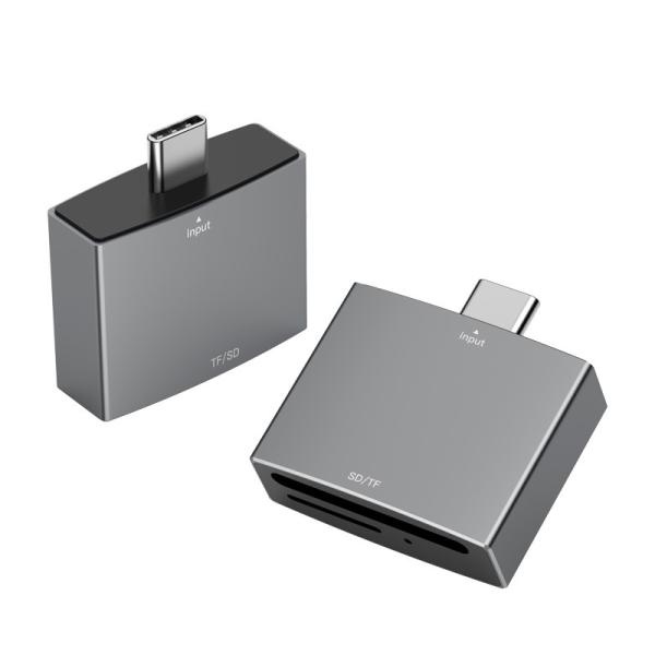 Lecteur de carte 2 en 1 USB C portable UHS-I pour iPad Pro, SD et MicroSD