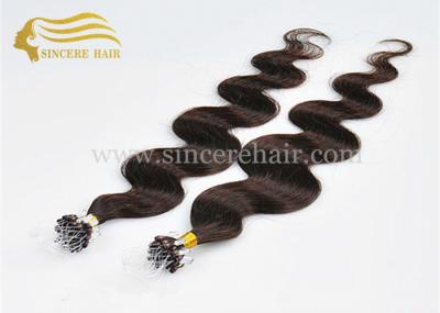 26 BD Micro Ring Hair Extensions for sale - 65 CM 1.0 Gram Body Wave Brown Micro Linked Hair Extensions For Sale