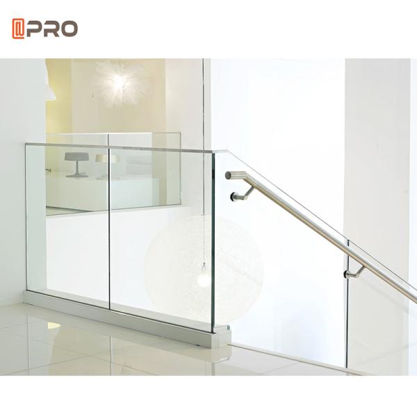 Interior Glass Swimming Pool Aluminum Handrails Stainless Steel Stairs Balustrades