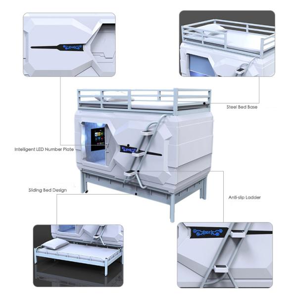 Nice Modern Space Capsule Bed , Podtime Sleeping Pod Triple Egg Pod Bed