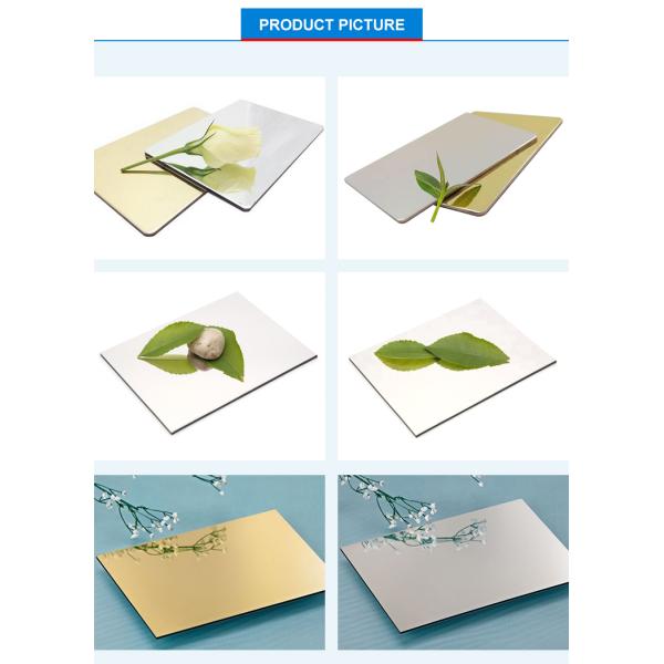 лист доски панели AA1100 6mm зеркала 1220mm алюминиевый составной алюминиевый