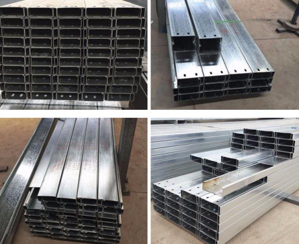 1200×2400×9mm Drywall Galvanized Steel Profiles Mild Steel Extrusion Profiles Cross