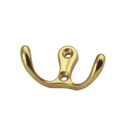 popular plated double wall mounted clothes hanger rack hook coat hook