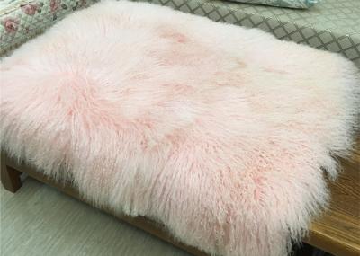 Mongolian Sheepskin Rug Home Decorative Throw Long curly Lambskin fur Plate