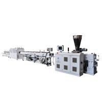 Costas de dobro da máquina da tubulação do Pvc 20-63 com saída gêmea cônica 220kg/H da extrusora de parafuso ZS55/120
