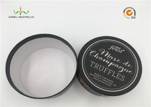 White Cardboard Cylinder Containers For Facial Cream / Cosmetic Tube Packaging