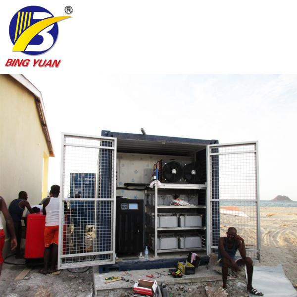 Commercial 120mm Solar Power Containerized Cold Room , Cold Room Food Storage