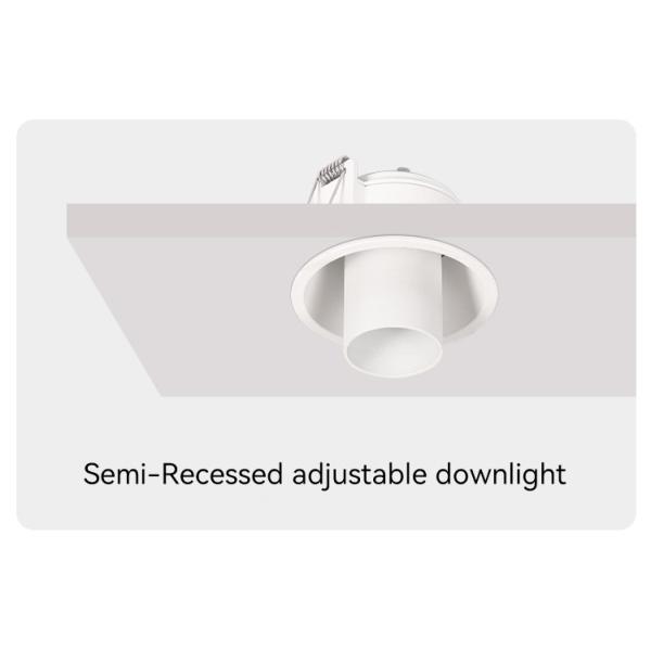 Adjustable Recessed Spotlight Frame With Anti-Glare GU10 For Commercial Spaces