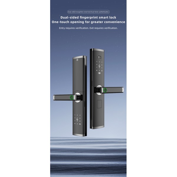 Yagu Double Side Intelligent Lock Tuya Wifi Smart Lock Door Fingerprint Password Smart Door Lock Smart Locks for Front Door