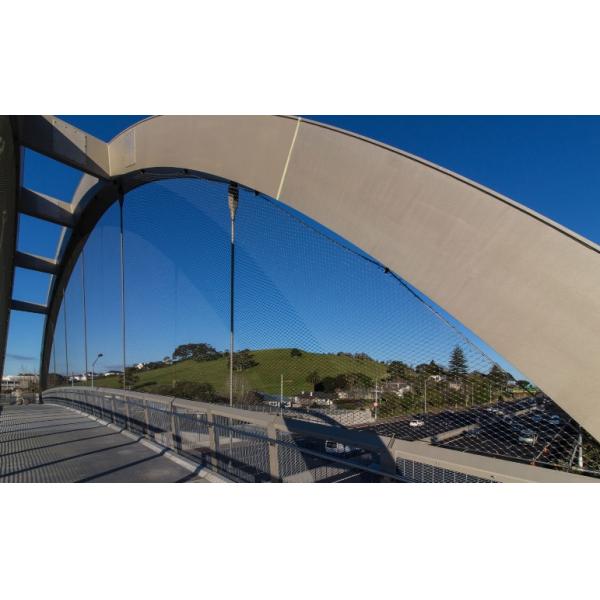 Anti Fall Stainless Steel Safety Net Corrosion Resistant To Protect Visitors