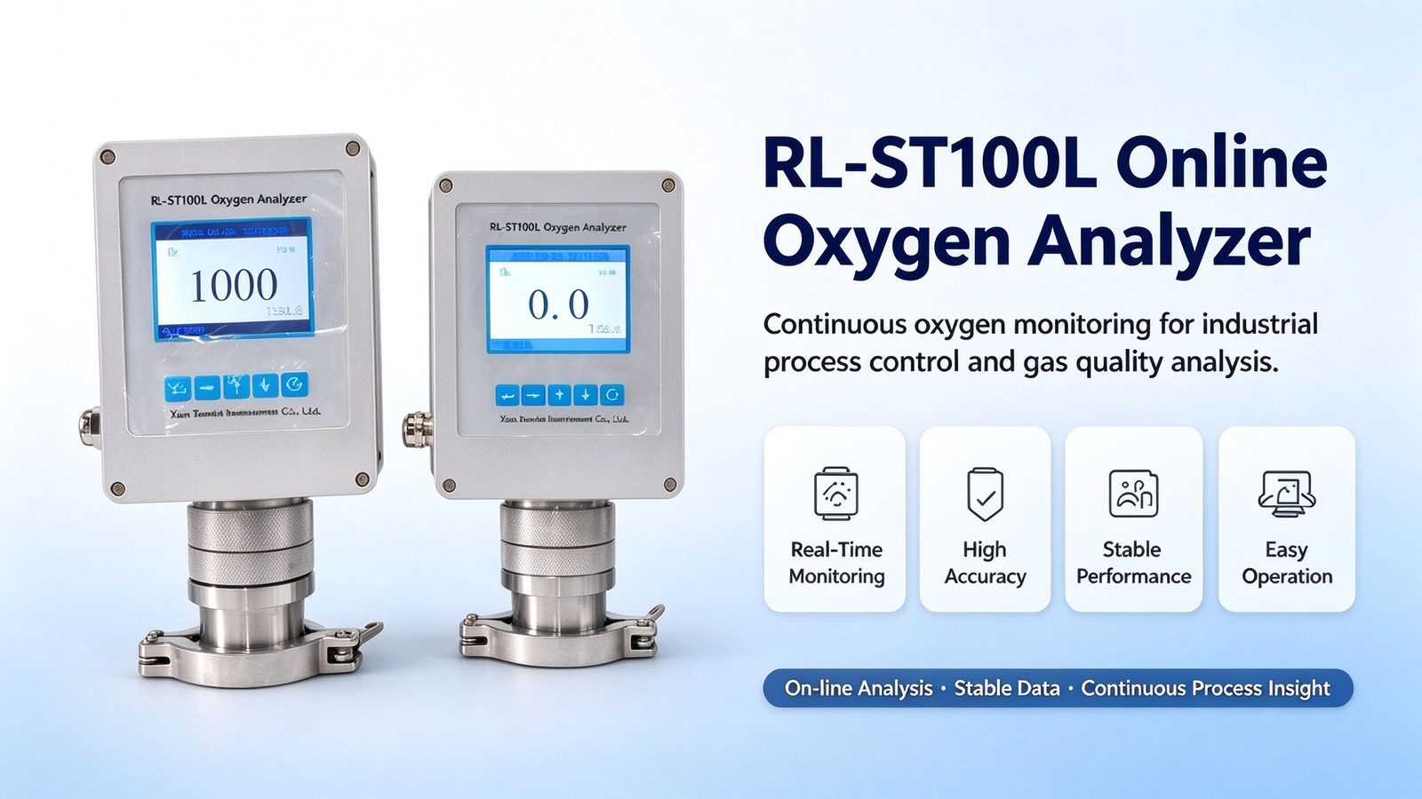 Trace Oxygen O2 Gas Analyzer Digital LCD Display Electrochemical Sound Alarm For Meter Gas