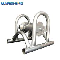 Pipe de support en acier d'aluminium, câble de mise à la terre, rouleau électrique, câble électrique, poulie de roulement