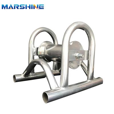 Aluminum Steel Pipe Support Cable Ground Roller Electrical Power Cable Roller Pulley