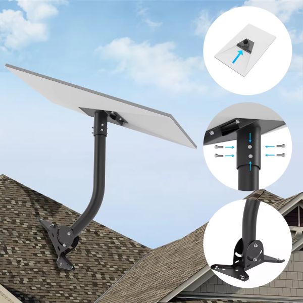 Starlink Gen 3 Carbon Steel Roof Mount Antenna Bracket for Satellite System 3rd Generation Bracket