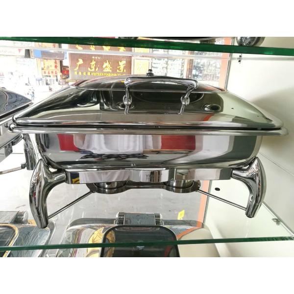 Golpee la tapa del mismo tamaño mecánica de la ventana de cristal de la cacerola 9.0Ltr de la comida del plato de frotamiento de la inducción de la bisagra de los Cookwares del acero inoxidable