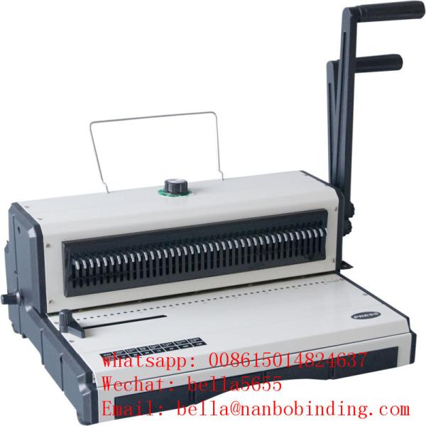 Office 120 Sheets Wire O Binding Machine SGS with 8.47mm pitch