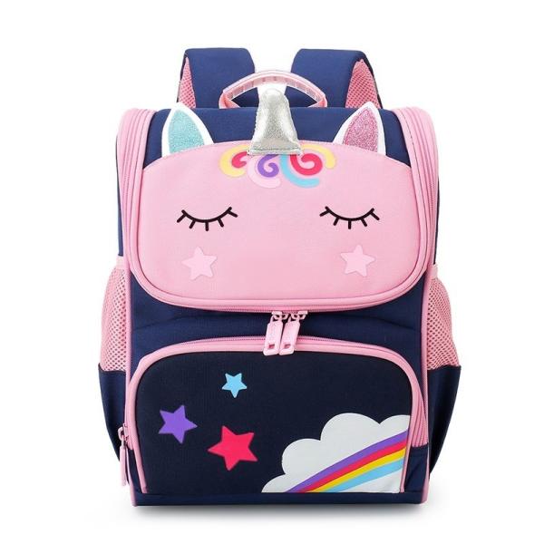Custom Logo Waterproof Nylon School Bag for Kids Customized Logo Cartoon Pattern Type
