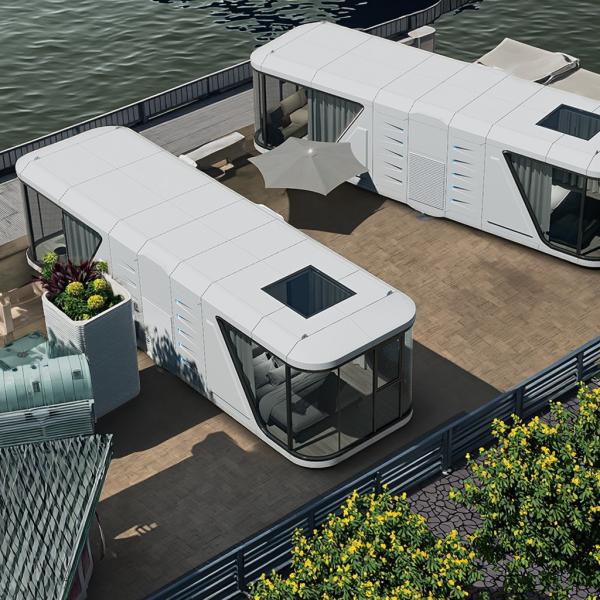 Galvanized Steel Mobile Capsule House 38㎡ 45dB Sound Insulation