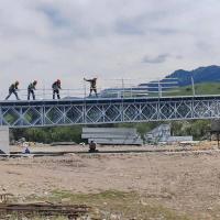 Prefab Steel Bridge Galvanized Or Pained Steel Frame Bridge 50-100 years Design Life