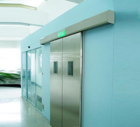 Heavy duty and safety system Automatic hospital clean room door with foot sensor