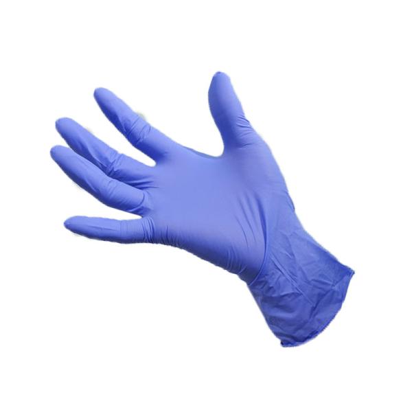 Purple color powder free gloves nitrile examination gloves