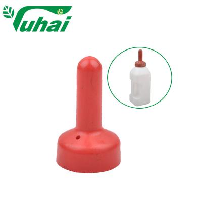 Orange Rubber Animal Feeding Teats Milk Bottle Nipple For Livestock Dummy Feeding Calves