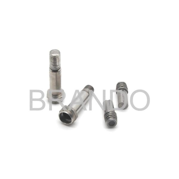 Mixed Mental Pneumatic Solenoid Valve Stem NBR Movable Core 3 / 2 Way