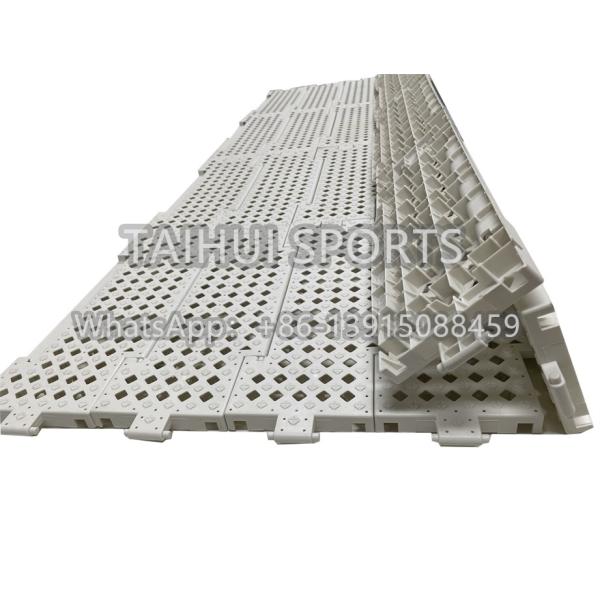 Split Type Interlocking Ceinture synthétique Pad de choc Cour de basket-ball Tennis de table Plancher 333.4mm Hauteur 17mm Pour les sports de stade