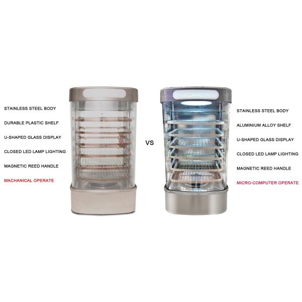 Шкаф дисплея распаровщика 6 плюшек слоя электрический подковообразный для ночного магазина