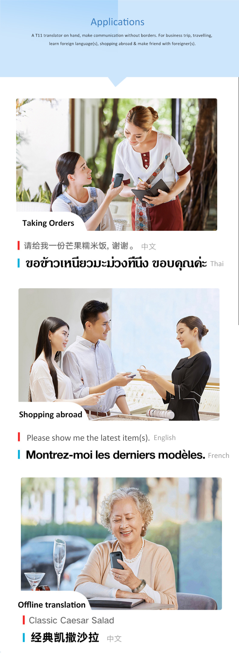 Portable Electronic Smart Language Translator Device Simultaneous Voice Photo Translation