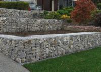 Zinc Coated Garden Wall Wire Baskets , Soil Retention Weld Mesh Panels