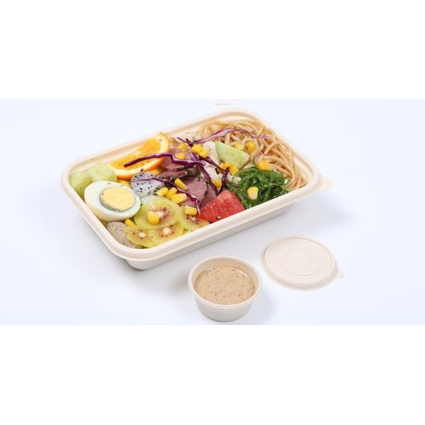 4OZ Disposable Cornstarch Tableware Seasoning Sauce Portion Cups With Lids