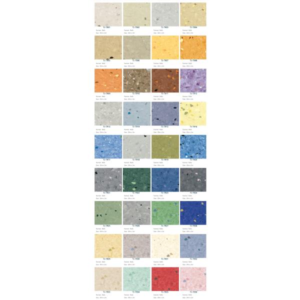 Accesorios para suelos de hospital Suelos y faldas de PVC azul con instalación de gule