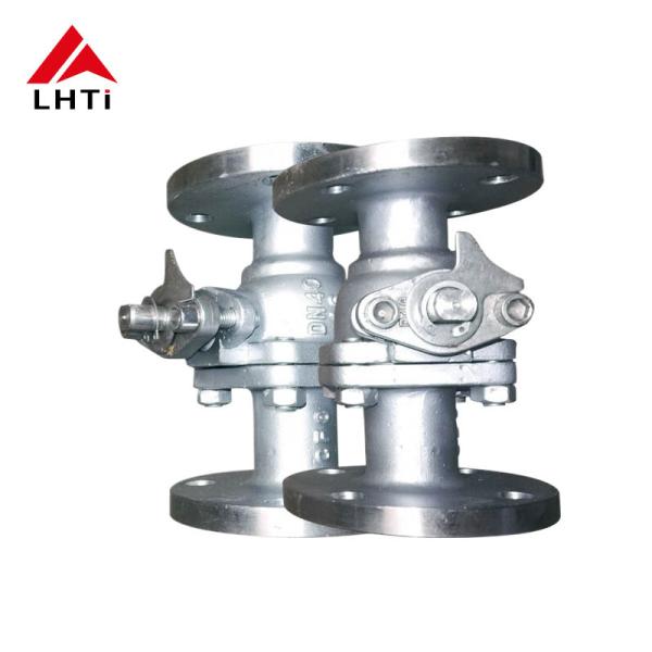 Gr 2 ASME B16.34 Titanium Ball Valve Flange Forged Titanium Ball Corrosion Resistant 6 Inch Ball Valve