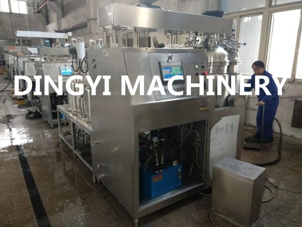 SS 316L High Shear Vacuum Mixer Machine HMI Control Electrical Heating 220V / 380V