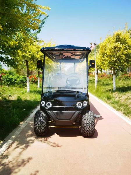 Hydraulic Disc Brakes 6-Seat Electric Golf Cart For Various Scenarios Like Scenic Spots And Hotel Luggage Check-In