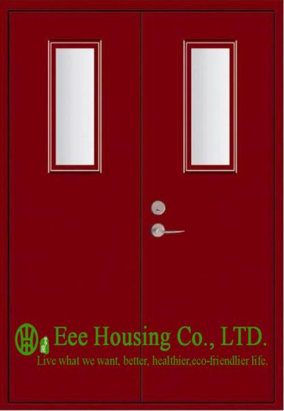 Commercial 30 Minutes Steel Fire Rated Door with Glass Vision With Fire Proof Certification