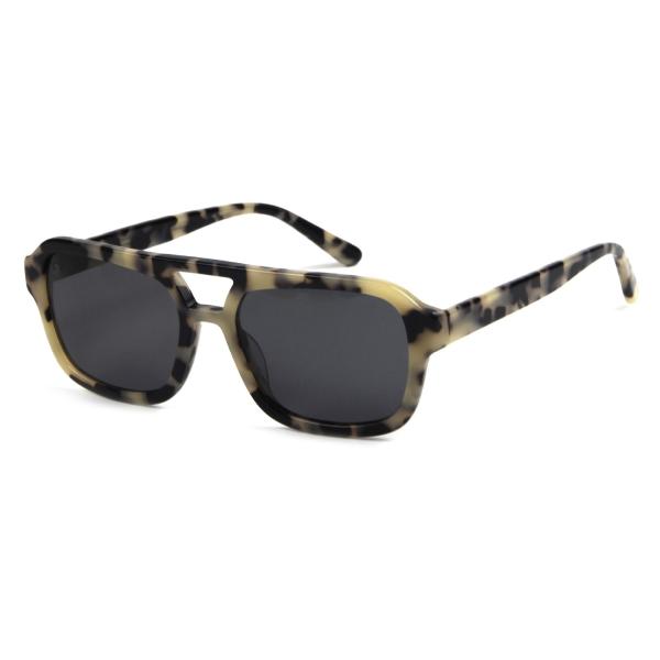 Unisex Vintage Square Acetate Sunglasses CR39 Lens Anti UV
