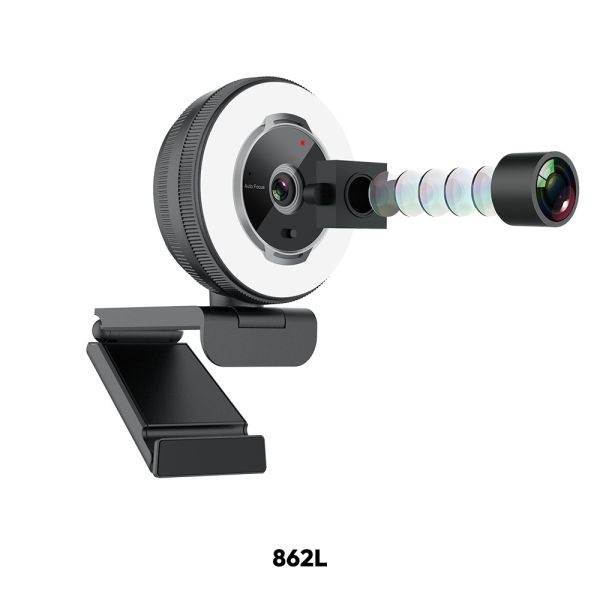 4K Live Streaming Webcam with 1080P 60FPS Stereo Microphone Camera