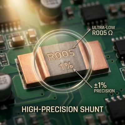 0.0004R (0.4m Ohm) 2512 Current Shunt Resistor 6W 1% Ellon High Precision SMD